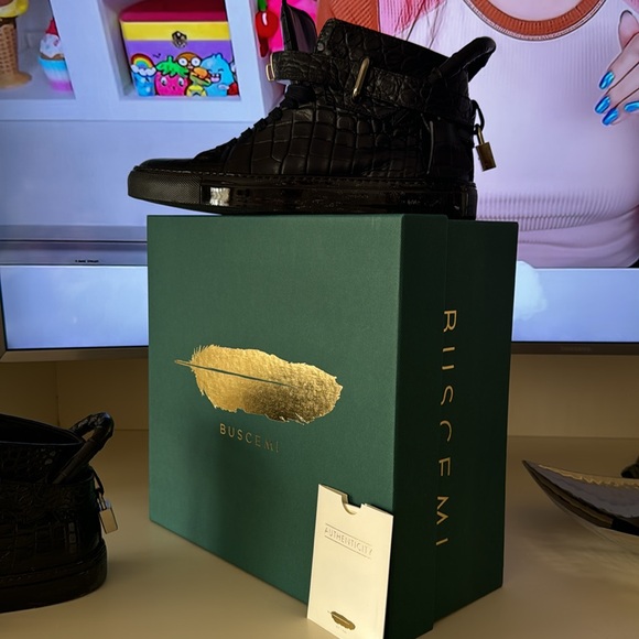 Buscemi/ high top leather / size 41 - Picture 2 of 11